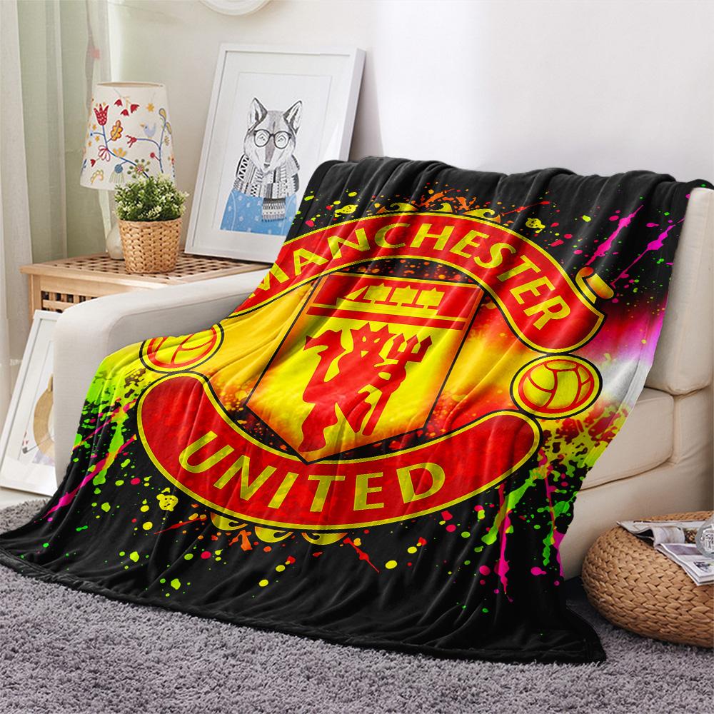 Manchester United Flannel Blanket, High quality Comfortable for All Seasons, Home Decor, Warmth and Comfort
