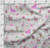 Soimoi Llama Alpaca Print,  Cotton Cambric, Quilting Fabric Sold by The Yard 42 Inch Wide, Medium Weight Cotton Fabric, Sewing  Supplies,