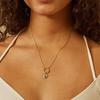 Dainty Sun Moon Star Cross Evil Eyes Multi-Symbol Pendant Necklace 18k Gold Plated Charms Birthstone Dainty DIY Zircon Gifts