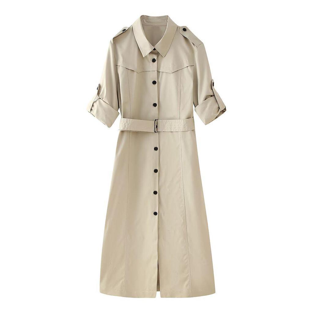 Autumn/Winter 2024 Women's Fashion Trench Coat Dress 6465