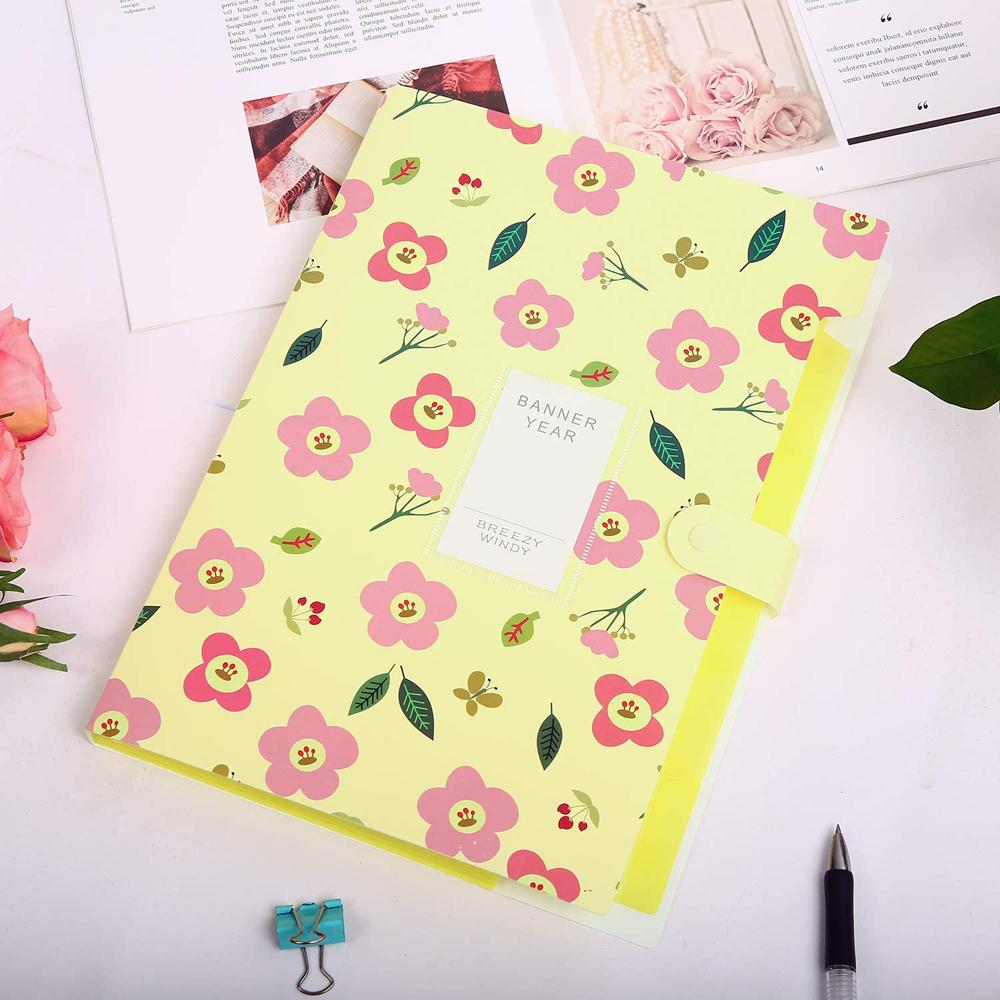 Size Desk Organizer File Holder Accordion Folder File Folder Floral File Folders Document Organizer