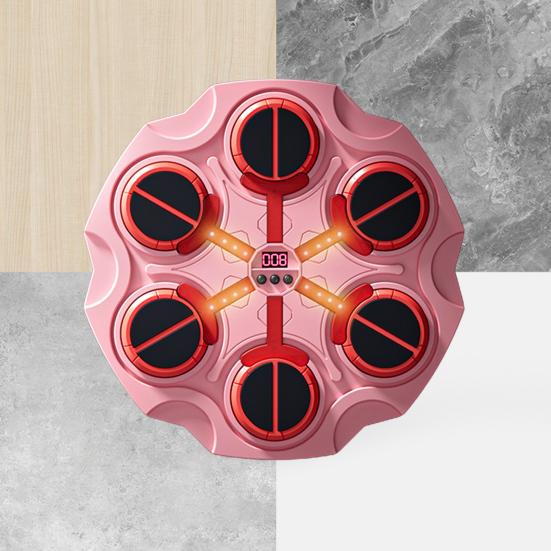 Музыкальная мишень для бокса со световым эффектом, совместимая с Bluetooth-соединением, регулируемая скорость, сложная тренировка, электронное оборудование для тренировки ударов