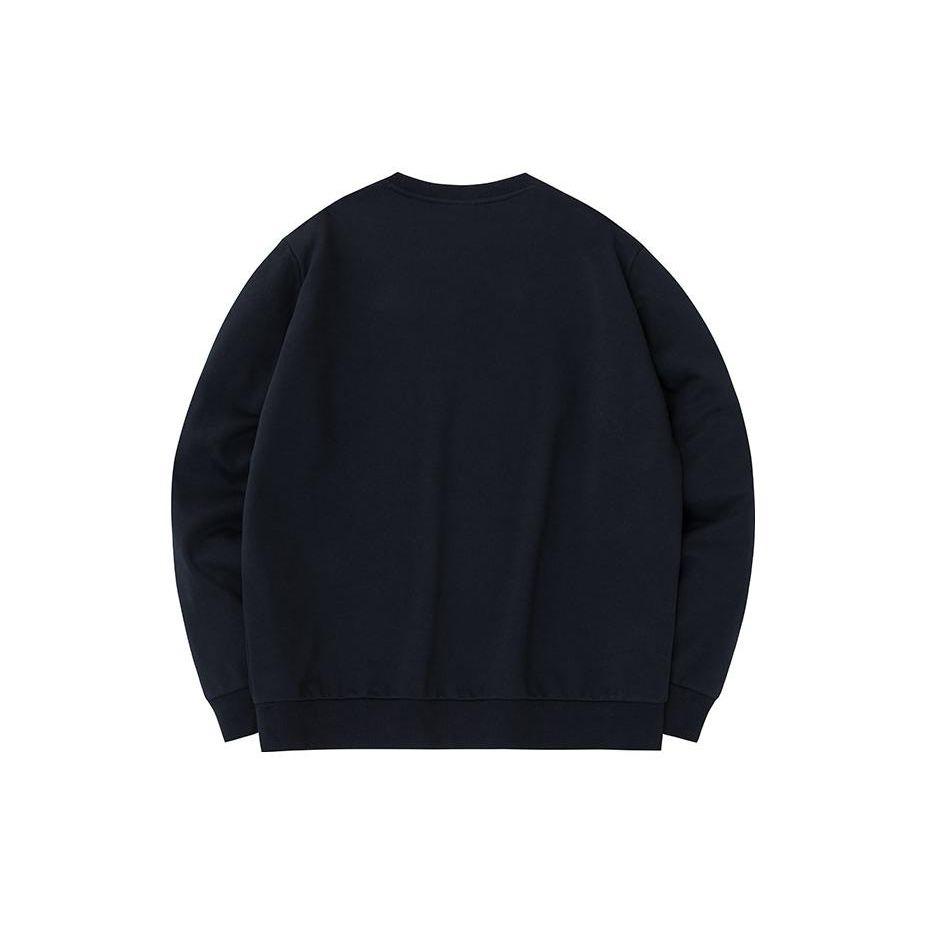 Anta Lifestyle Series Letter Logo Printed Casual Pullover Long Sleeve Hoody Unisex Hoody Black 972338723-4