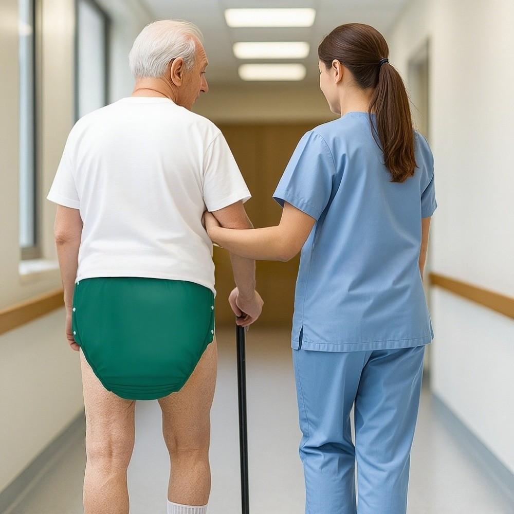 Leak-Proof Washable Diaper Elastic Incontinence Underwear Adult Diaper Pants Elderly Care