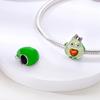 Fit Bracelets 925 Sterling Silver Colorful Charms Beads Love Butterfly Bee Flower Dangle For DIY Jewelry Gift Making