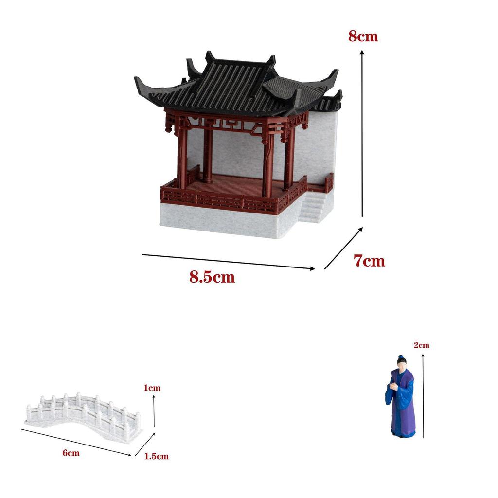 Chinese Opera Stage Model: Rockery Landscape Accessories for Home Decor and Tea Table