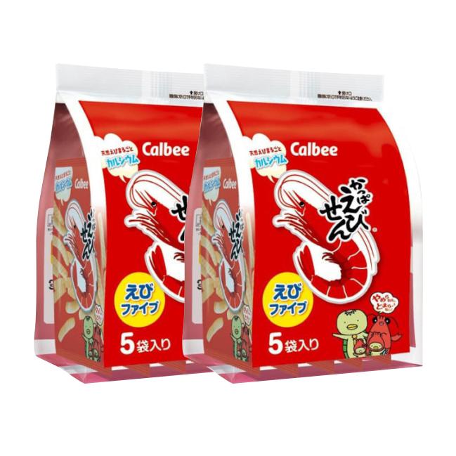 Calbee Классическая японская закуска из креветок Ebisen [26 г*5 шт.]