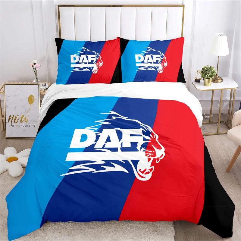 Набор пододеяльника с наволочкой DAF Truck Размеры: Twin, Full, Queen, King Подарок для детей Домашний текстиль
