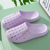Women's Hole Toe Shoes Cute Non-slip Beach Sandals Girls Summer Outside The Bathroom Home Thick Bottom Stepping On Shit Slippers