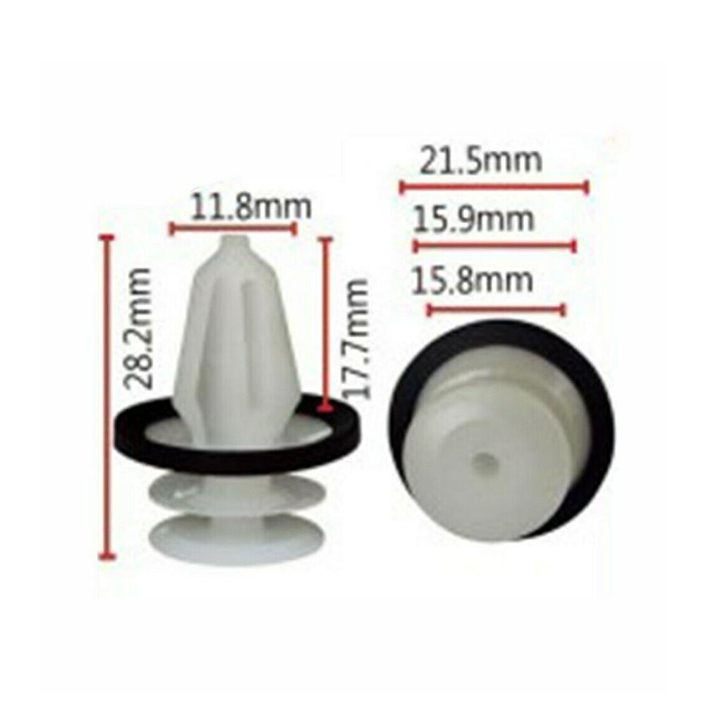 Белые клипсы дверных панелей с уплотнителем Идеально подходят для Ford W713297 S300 Набор из 20 штук