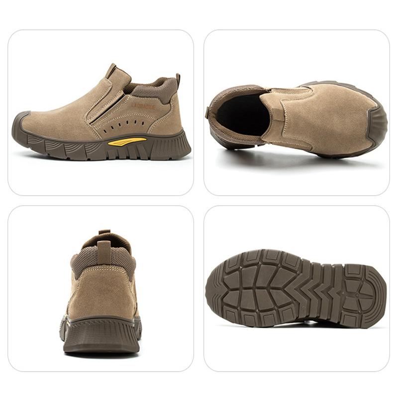 Мужская летняя защитная обувь Oulylan, легкая, с композитным подноском, противопрокольная, дышащая, износостойкая рабочая обувь