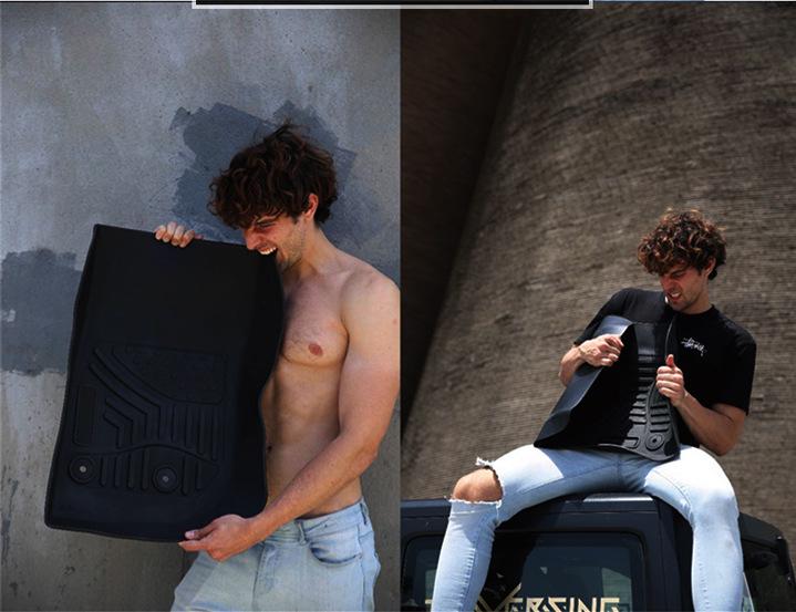 Нескользящие экологичные коврики из ТПЭ для ног и багажника для праворульных Toyota Aqua Prius C