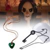 Cartoon Coraline Necklace Key Pendant Alloy Resin Material Children Gift Fans