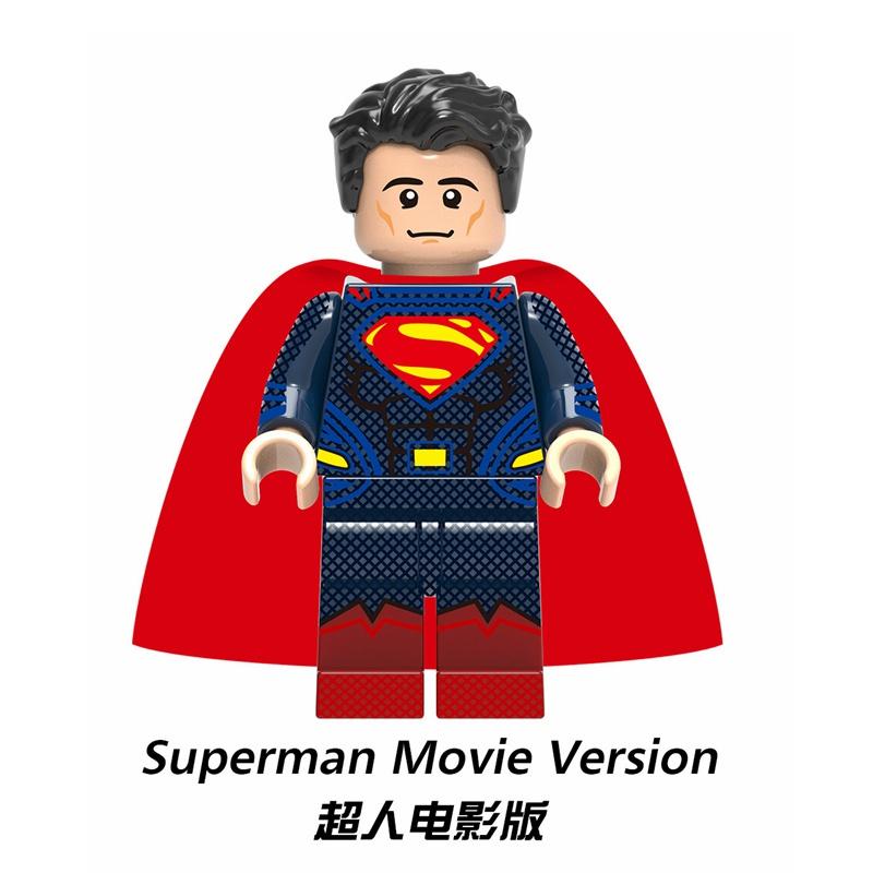 Минифигурки DC Super Heroes Бэтмен Супермен Аквамен Чудо-Женщина Лига Справедливости Строительные Блоки Игрушки