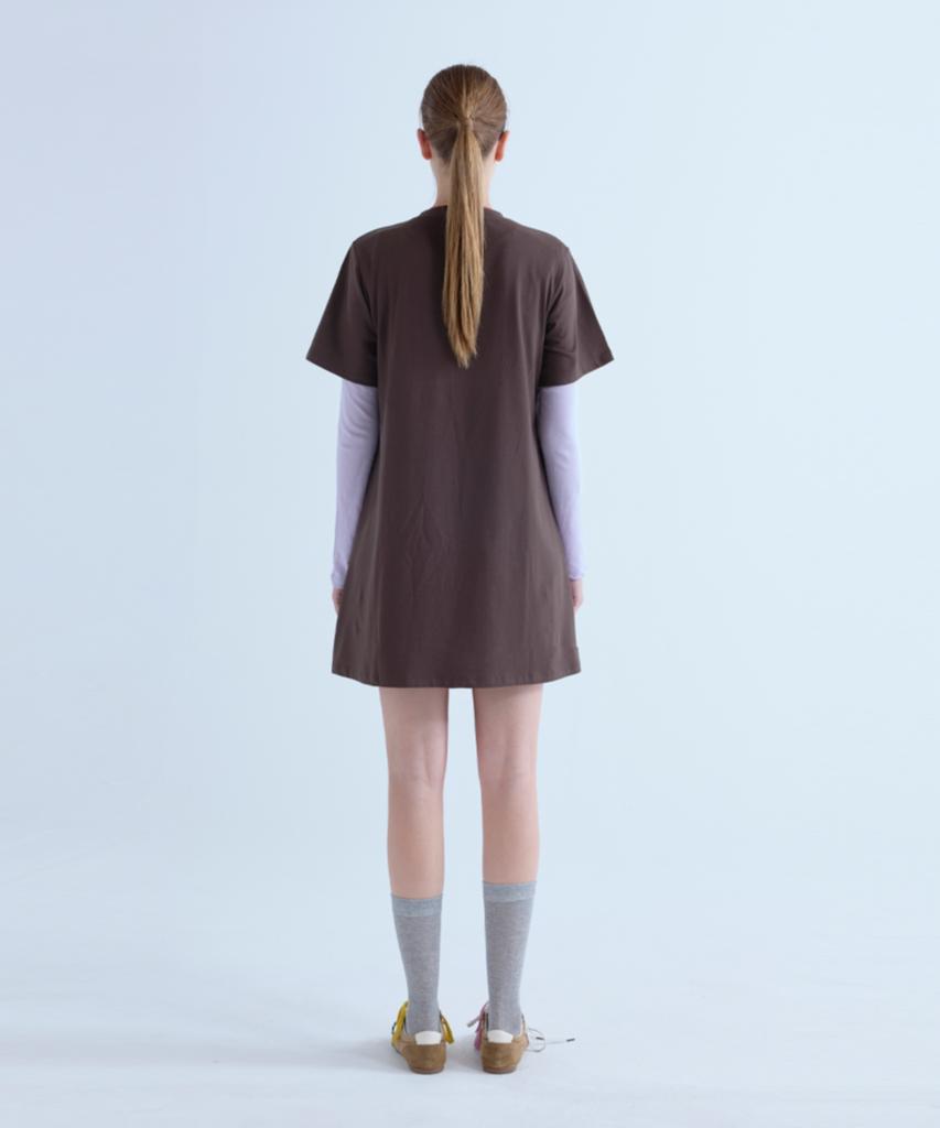 Boyeon Mini Dress Brown 0198