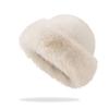 Шерстяная шапка-пуловер Имитация норкового меха Шапка с защитой ушей Модная зимняя шапка