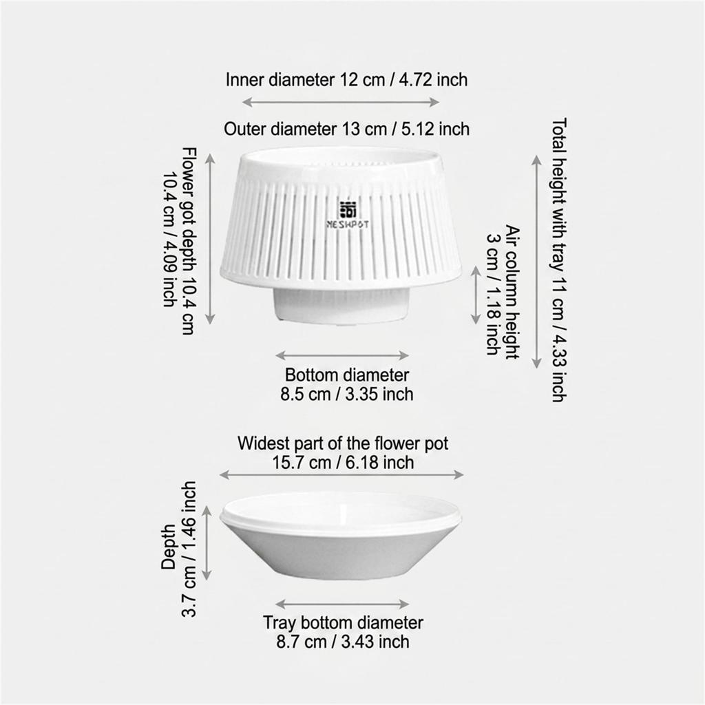 Butterfly Orchid Special Double Layer Pots Plastic Resin Breathable Root Control Flower Pots For Home Gardening