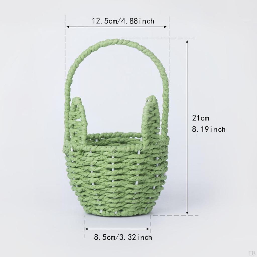 Корзина кролика для Пасхи и использования в качестве цветочницы, хранение событий Главная