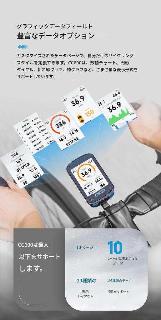 Zmart Geoid CC600 Цветной Экран Велосипедный Смарт Беспроводной Велосипед 11 Велоспорт Велоспорт Каденс Велоспорт Тренировки Дорожный Горный Маршрут Смарт Японская Инструкция