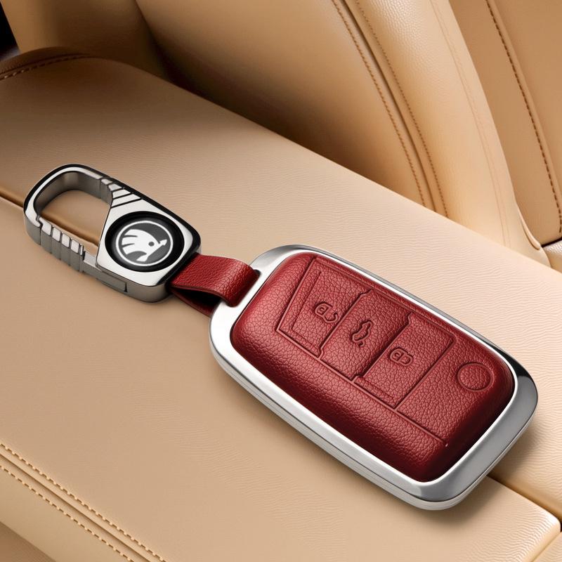 Чехол для ключа Skoda: Подходит для моделей Octavia, Kamiq, Karoq, Kodiaq