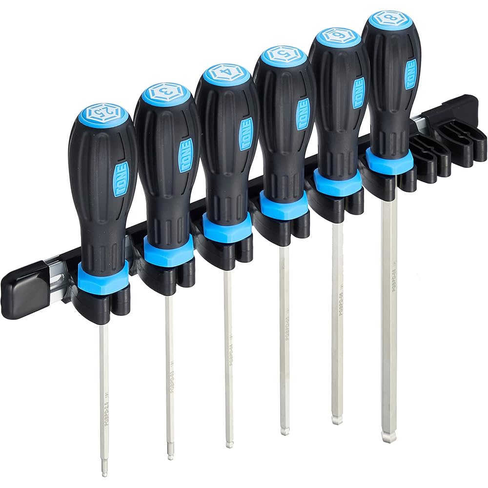 Набор отверток с шестигранным наконечником Tone Power Grip PGBPD600 Синий 6-предметный набор инструментов