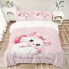 3Pcs Pink Kitty Dreams Bedding Set Quilt Cover Pillowcase Home Christmas Xmas Halloween Gift 1 Duvet Cover 2 Pillowcase M928742