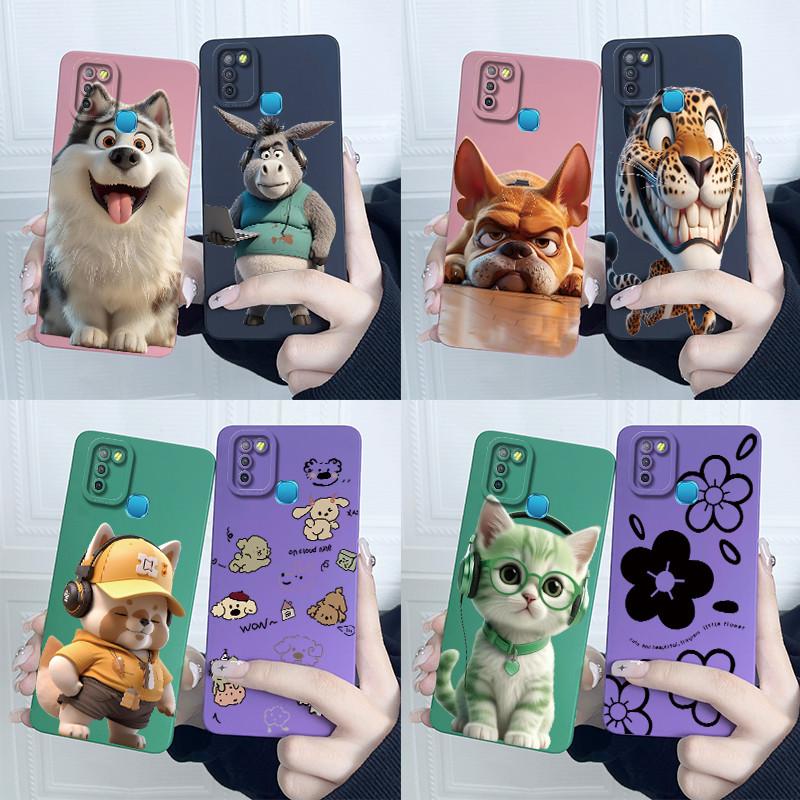 Для Infinix Hot 10 Lite Smart 5 Hot 11 G37 10S 10T 10i Чехол Милый Мультяшный Кот Жидкий Силикон Мягкий Ударопрочный Задняя Крышка Capa