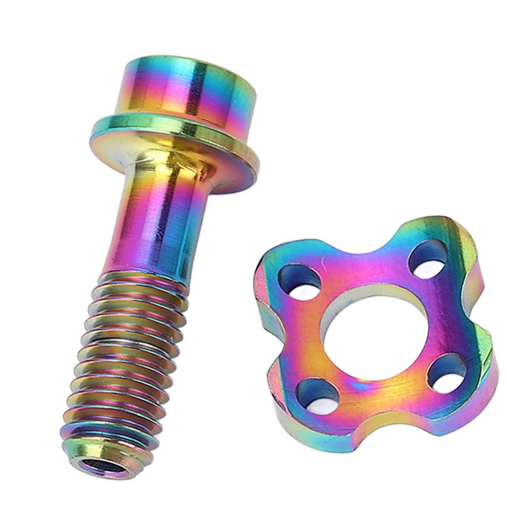 Cycle Front Derailleur Screw Washer Set Ti Alloy Derailleur Fixing Screw with Curve Washer