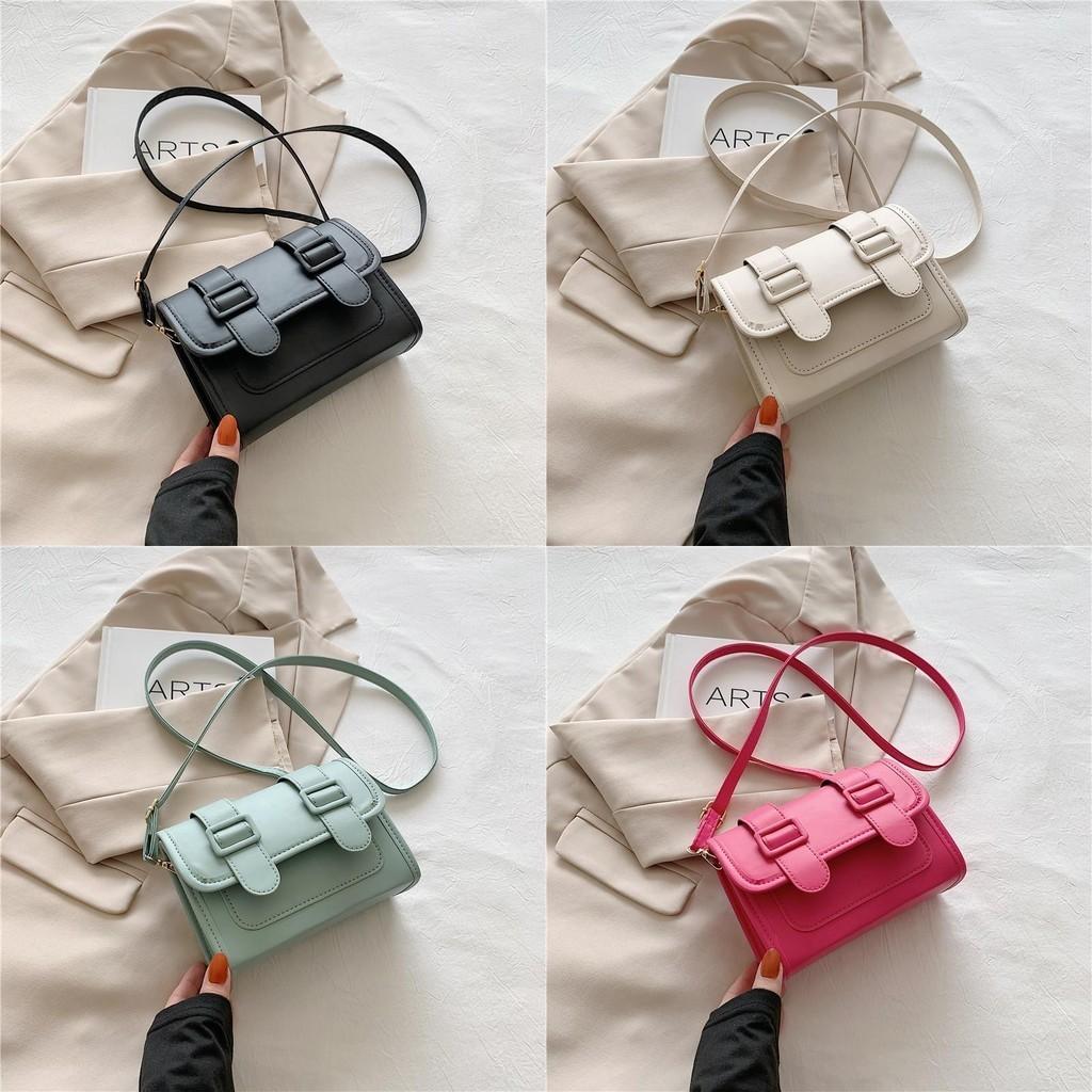 Trendy Street Style Pu Shoulder Bag For Women Fashionable Retro Small Square Bag 2023 Summer Edition