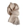 Knitting Scarf Solid Color Thickened Warm Women Scarf Cold Weather Thermal Neck Wrap Casual Outfit Scarf