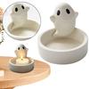 Ceramics Ghost Candle Holder Halloween Candle Holder Halloween Decor Candlestick Holder Aroma Holder for Home Party Decor