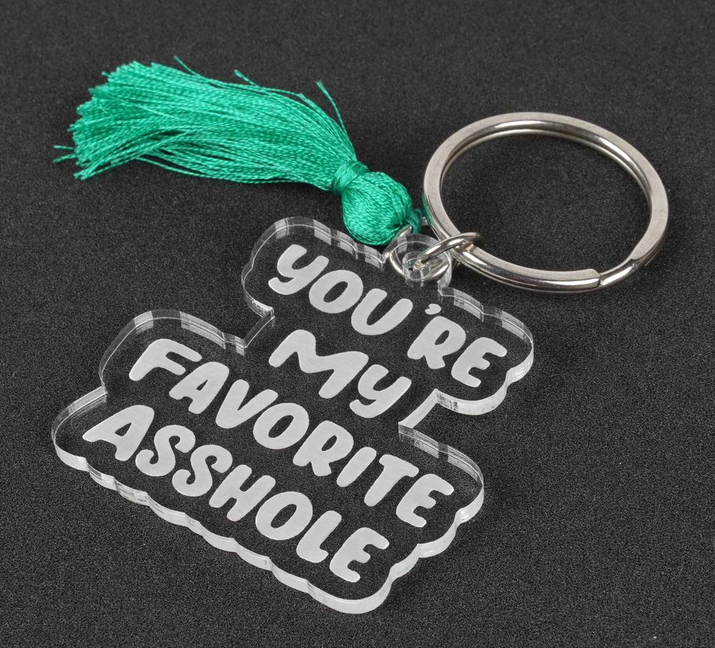 Inkdotpot Смешной брелок Ты мой любимый Акриловый брелок с гравировкой Смешной Взрослый Смешной Новинка