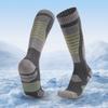 Зимние лыжные носки, теплые термоноски до колена, для холодной погоды, сноуборда, хлопковые носки для катания на лыжах, велоспорта