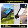 108 COB Sensor Street Lamp 3 Light Modes Outdoor Waterproof Security Solar Lamps for Garden Patio Path Remote Control Light