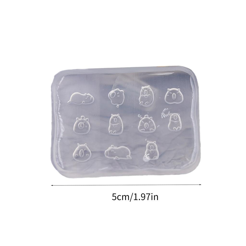 Милая мультяшная силиконовая форма для DIY, миниатюрная еда, игра, маленькое печенье, печенье, торт, глина, форма, аксессуары для кукольного домика