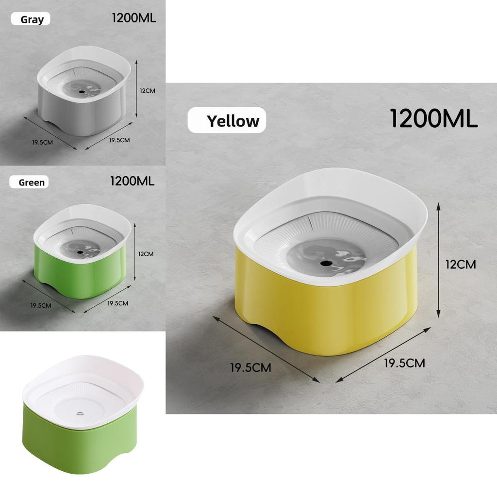 Pet Floating Water Bowl Pp Material For Large Dogs And Small Dogs With Elevated Design For Easy Drinking