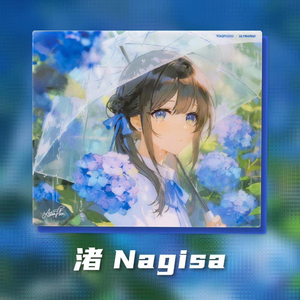 TALONGAMES Nagisa P2 Glass Gaming Mouse Pad 2mm 2.5D Micro-etched Surface Smooth Surface Custom Gamer FPS Gaming Desk Mat Gifts