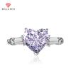 Heart ShapedOpening Resizable Rings For Women Zircon Engagement Party Fine Jewelry Gift
