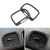 For VW Golf 6 MK6 2008-2013 Car Dashboard Panel Side Air Condition Vent Frame Cover Trim Accessories ABS Carbon Fiber