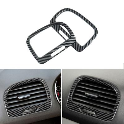 Для VW Golf 6 MK6 2008-2013 приборная панель автомобиля боковая панель кондиционера вентиляционная рамка крышка накладка аксессуары ABS углеродное волокно