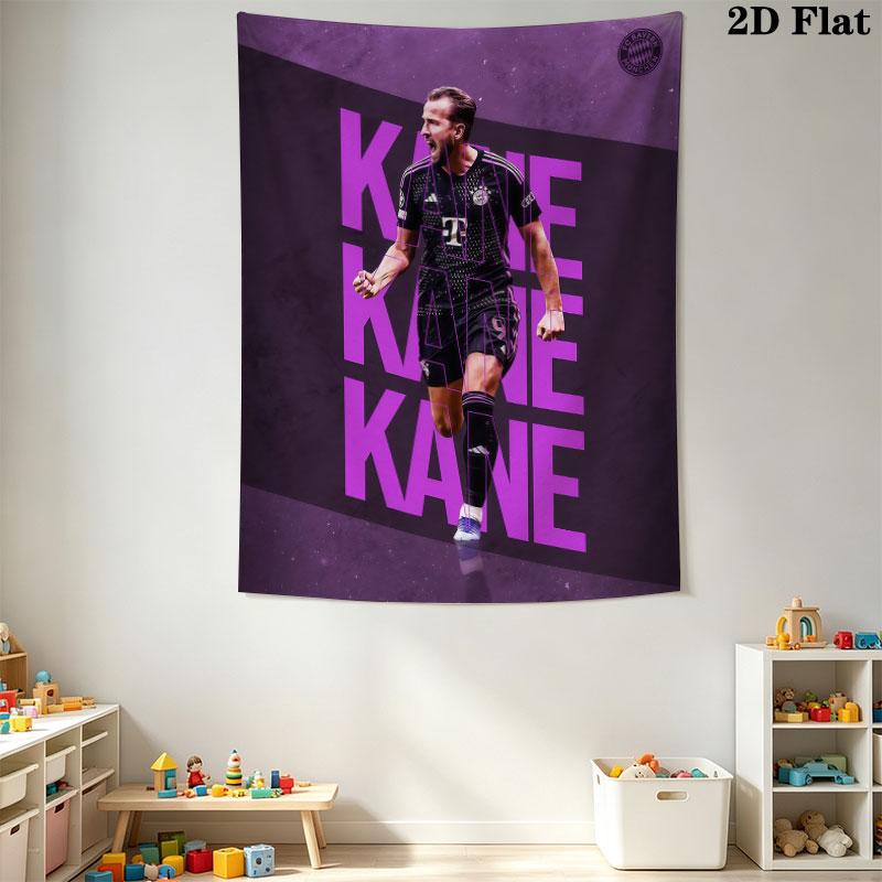 Harry Kane Icon Wall Hanging Printed Fabric Blanket Decorative Tapestries for Bedroom Living Room Home Decor