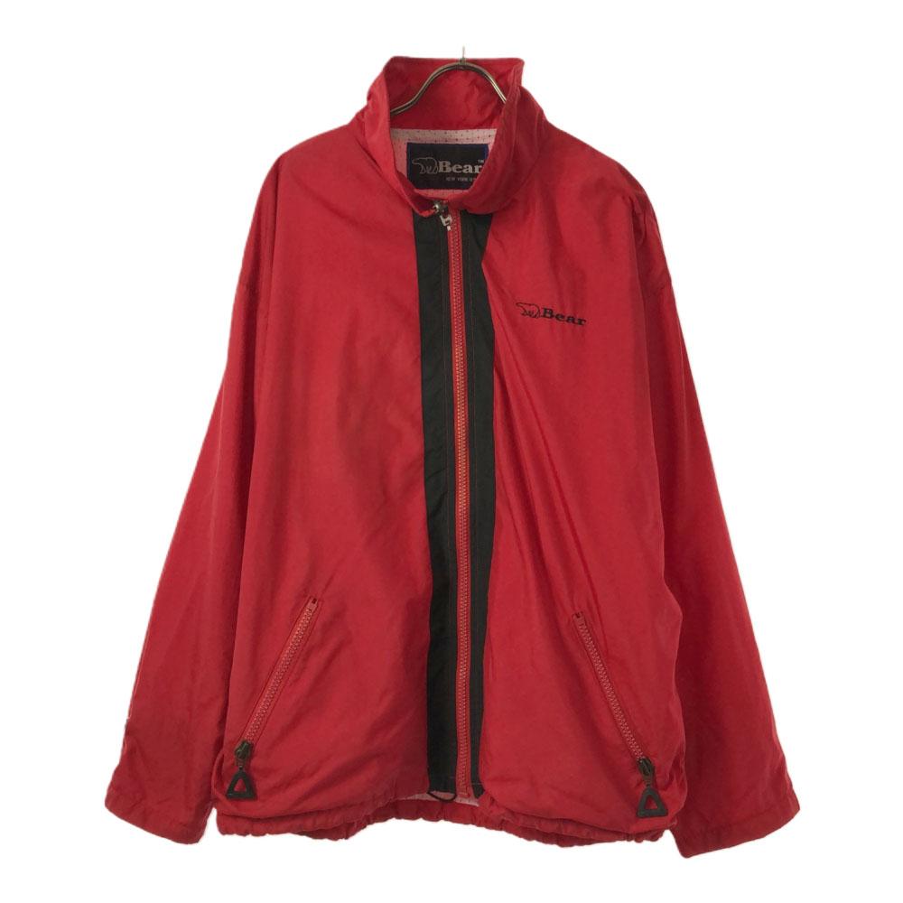 BEAR Куртка из нейлона 90-х годов M Красная Сетчатая подкладка, старая Мужская Б/У