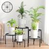 5Pcs Metal Plant Stands Sturdy Construction High Stability Rustproof Strong Load-bearing Indoor Floor Plant Holder Flower
