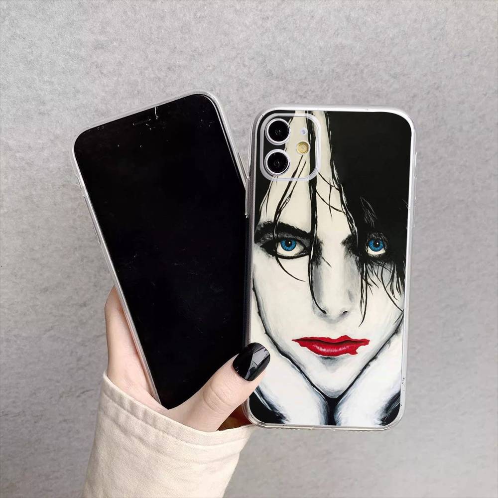 The cure Robert S-Smith Phone Case For iPhone17,16,15,14,13,12,11 Plus,Pro Max Soft Transparent Cover