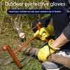 With Adjustable Wrist Rope Gardening Safety Gloves Heat Resistant Welding Gloves  Farms Ranch