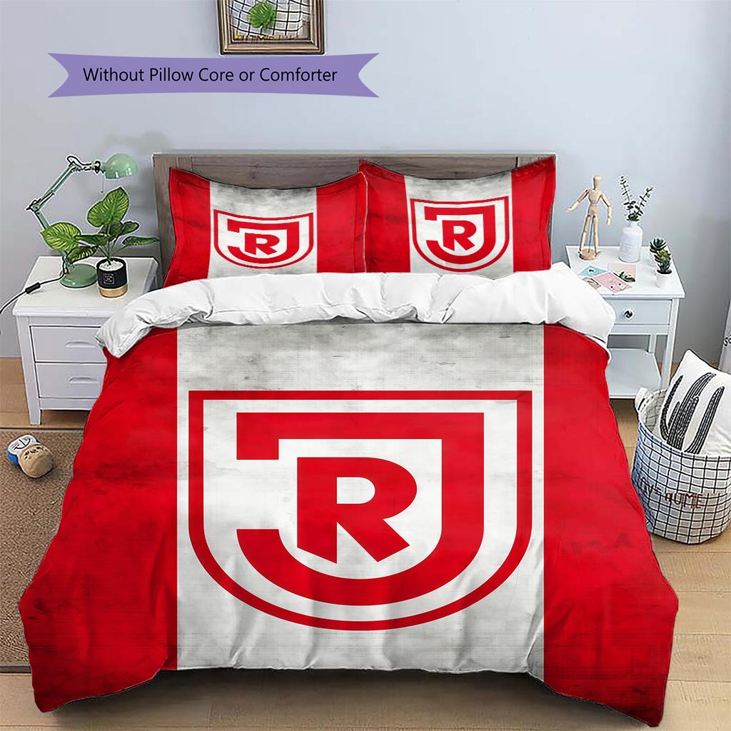 SSV Jahn Regensburg Pattern Bedding Quilt Set Home Decoration Gift (1 * duvet cover + 2 * pillowcase without core)