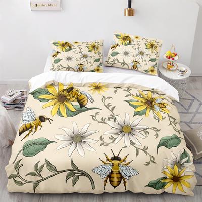 Домашний текстиль Пчела Пододеяльник Цифровая печать Трехкомпонентный 3D