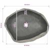 Vidaxl Umywalka Z Kamienia Rzecznego, Owalna, (45-53)X(34-41) Cm