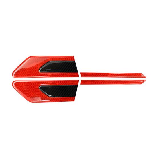 1 пара износостойких полосок, светоотражающая лента, термостойкая прочная 3D наклейка в полоску