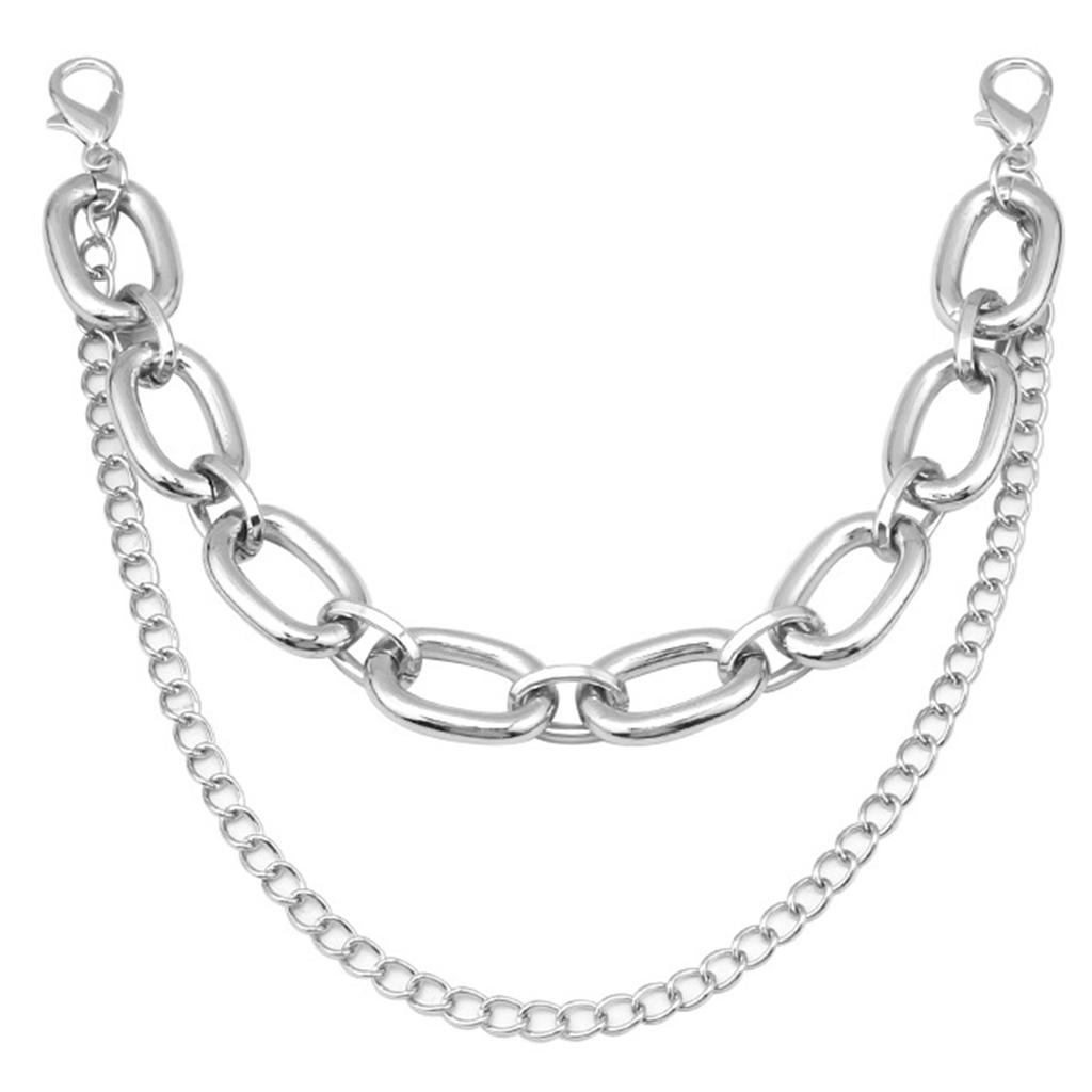 Нежная цепочка для обуви в стиле панк, цепочка для обуви, браслет для брюк унисекс, классная эстетичная цепочка для повседневной носки и вечеринок